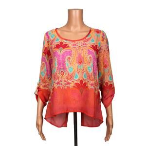 Wishful Park 3/4 Sleeve Top Women's Size Small